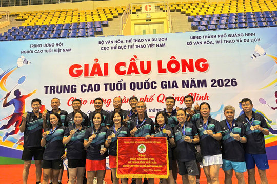 Đà Nẵng giành 8 huy chương tại Giải cầu lông trung cao tuổi quốc gia