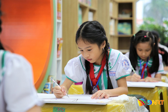33 “họa sĩ nhí” tham gia hội thi mỹ thuật thiếu nhi phường Bàn Thạch