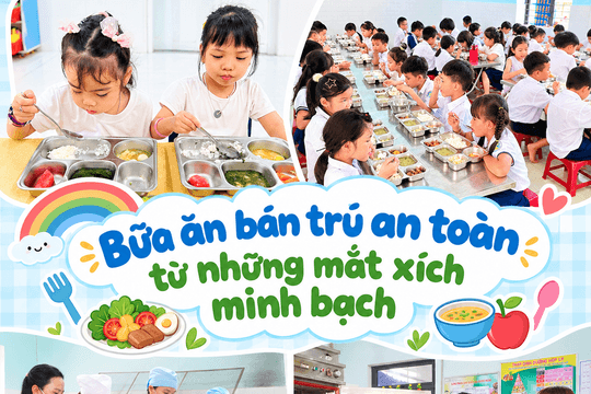 [eMagazine] - Bữa ăn bán trú an toàn từ những mắt xích minh bạch