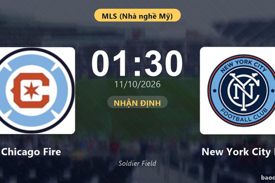 Nhận định Chicago Fire vs New York City FC: Hứa hẹn màn đôi công