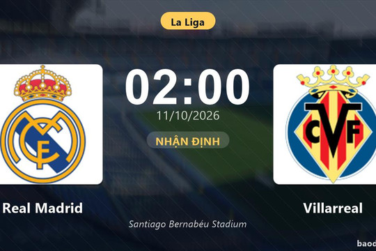Nhận định Real Madrid vs Villarreal: Điểm tựa từ thành tích đối đầu