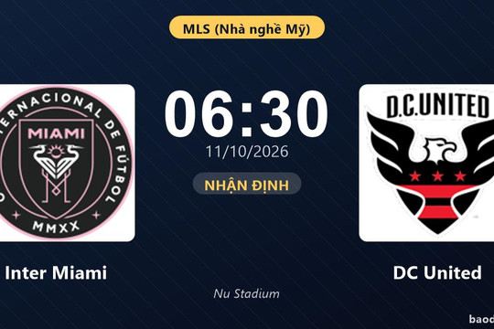 Nhận định Inter Miami vs DC United: Điểm tựa từ thành tích đối đầu