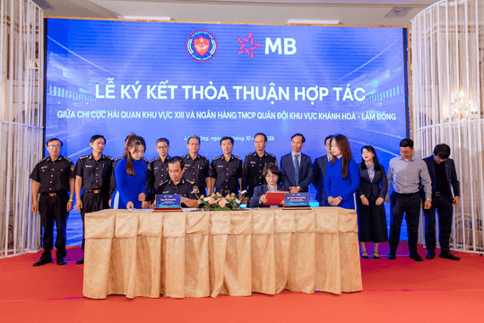MB và Chi cục Hải Quan Khu vực XIII ký kết hợp tác, đồng hành doanh nghiệp xuất nhập khẩu trong kỷ nguyên số