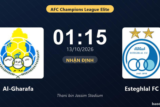 Nhận định Al-Gharafa vs Esteghlal FC: Cơ hội bám đuổi ngôi đầu