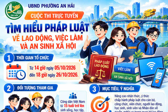 Phường An Hải phát động tham gia cuộc thi trực tuyến “Tìm hiểu pháp luật về lao động, việc làm và an sinh xã hội”