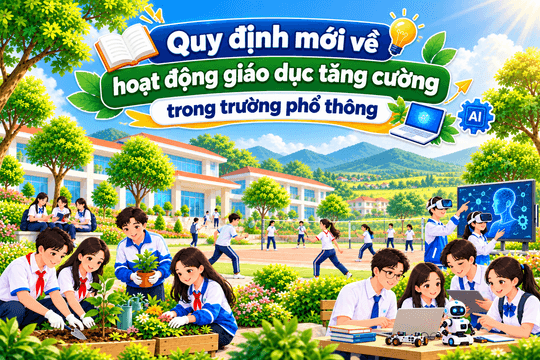 [Infographic] - Quy định mới về hoạt động giáo dục tăng cường trong trường phổ thông