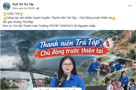 Trà Tập phát huy chuyển đổi số trong tuyên truyền phòng, chống thiên tai