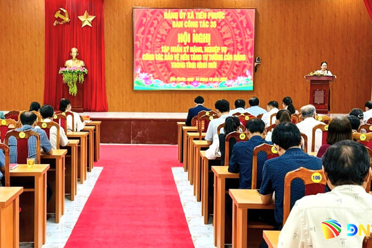 Xã Tiên Phước tập huấn kỹ năng bảo vệ nền tảng tư tưởng của Đảng