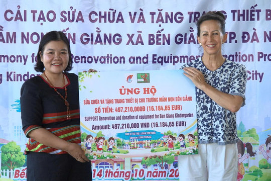 Khánh thành bếp ăn bán trú tại điểm trường Tơ Pơơ, xã Bến Giằng