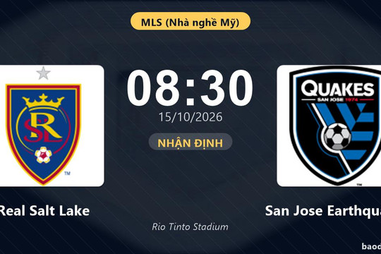 Nhận định Real Salt Lake vs San Jose Earthquakes: Khác biệt vị trí, chưa chắc dễ chơi