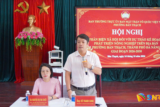 Mặt trận phường Bàn Thạch tổ chức hội nghị phản biện dự thảo kế hoạch phát triển nông nghiệp