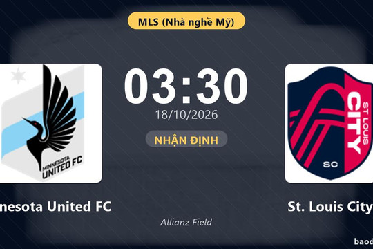 Nhận định Minnesota United FC vs St. Louis City: Cơ hội bám đuổi ngôi đầu