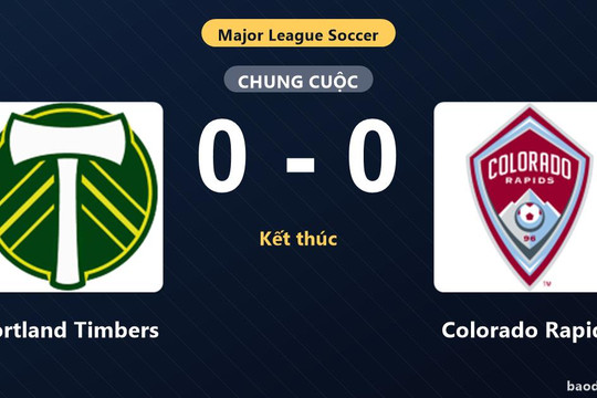 Chia điểm không bàn thắng, Colorado Rapids giữ hạng chín còn Portland Timbers dậm chân