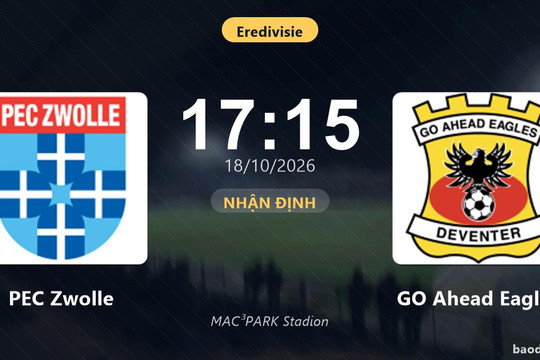 Nhận định PEC Zwolle vs GO Ahead Eagles: Cả hai cùng khát thắng