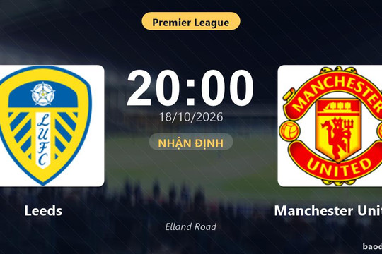 Nhận định Leeds vs Manchester United: Điểm nóng cuộc đua tốp đầu