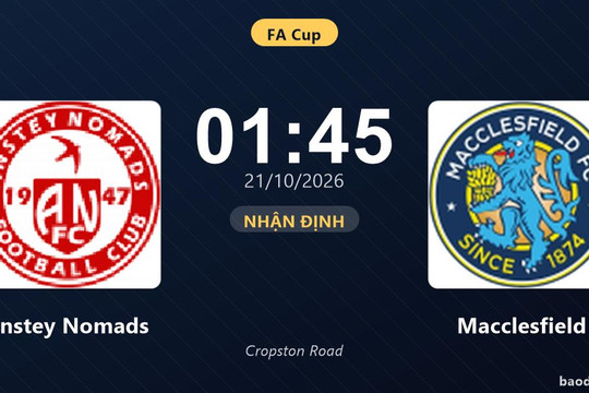Nhận định Anstey Nomads vs Macclesfield: Điểm tựa sân nhà