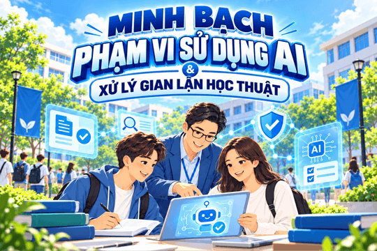 [Infographic] - Minh bạch phạm vi sử dụng AI và xử lý gian lận học thuật