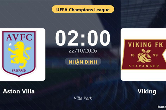 Nhận định Aston Villa vs Viking: Màn so tài của hai đội vào phom