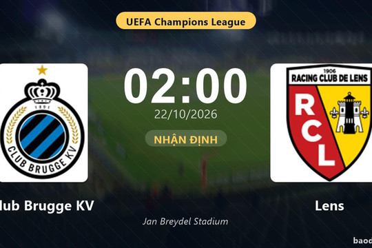 Nhận định Club Brugge KV vs Lens: Chủ nhà nối dài mạch thăng hoa?