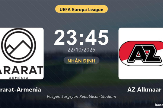 Nhận định Ararat-Armenia vs AZ Alkmaar: Điểm nóng cuộc đua tốp đầu