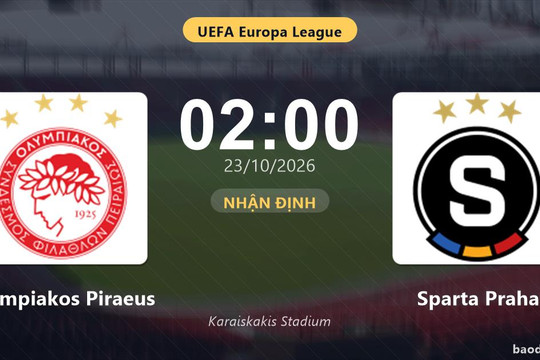 Nhận định Olympiakos Piraeus vs Sparta Praha: Màn so tài của hai đội vào phom