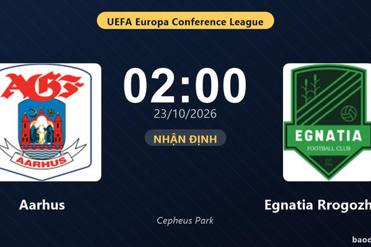 Nhận định Aarhus vs Egnatia Rrogozhinë: Điểm nóng cuộc đua tốp đầu