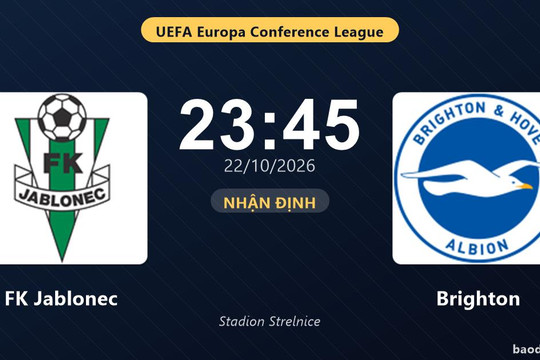 Nhận định FK Jablonec vs Brighton: Khách tiếp tục bay cao?