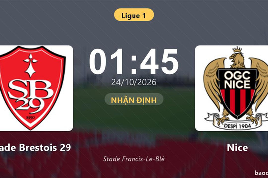 Nhận định Stade Brestois 29 vs Nice: Điểm nóng cuộc đua tốp đầu