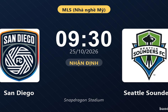 Nhận định San Diego vs Seattle Sounders: Chủ nhà tìm lại chiến thắng