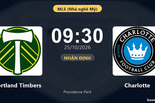Nhận định Portland Timbers vs Charlotte: Chủ nhà tìm lại chiến thắng