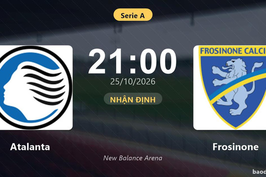 Nhận định Atalanta vs Frosinone: Điểm nóng cuộc đua tốp đầu