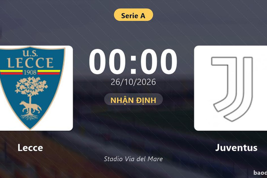 Nhận định Lecce vs Juventus: Đội khách đau đầu vì thiếu người