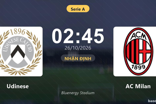 Nhận định Udinese vs AC Milan: Điểm nóng cuộc đua tốp đầu