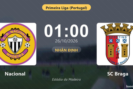 Nhận định Nacional vs SC Braga: Cả hai cùng khát thắng