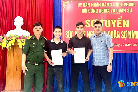 Xã Quế Phước có 15 thanh niên viết đơn tình nguyện nhập ngũ