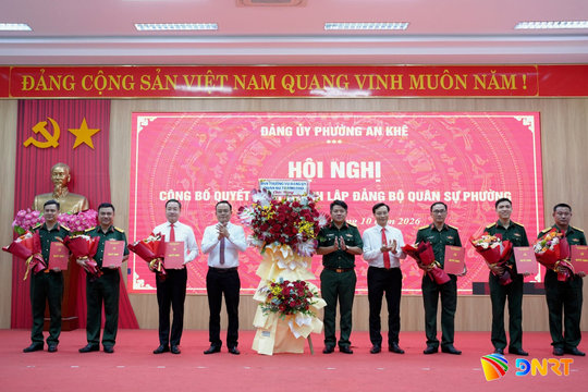 Nâng cấp Chi bộ Quân sự phường An Khê thành Đảng bộ Quân sự phường