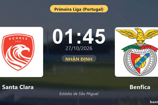 Nhận định Santa Clara vs Benfica: Đại chiến nhóm đầu