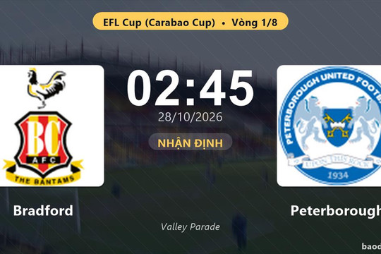 Nhận định Bradford vs Peterborough: Thắng để đi tiếp