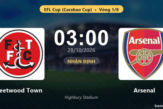 Nhận định Fleetwood Town vs Arsenal: Thắng để đi tiếp