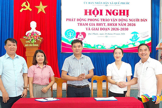 Quế Phước phấn đấu tỷ lệ bao phủ bảo hiểm y tế đạt 95% trong năm 2026