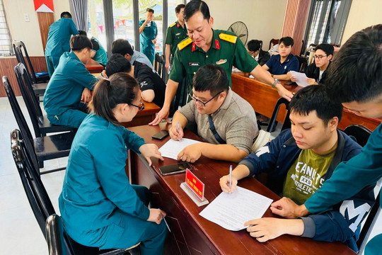 Đà Nẵng: Các địa phương đẩy mạnh sơ tuyển, gọi công dân nhập ngũ năm 2027