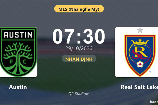 Nhận định Austin vs Real Salt Lake: Hứa hẹn màn đôi công