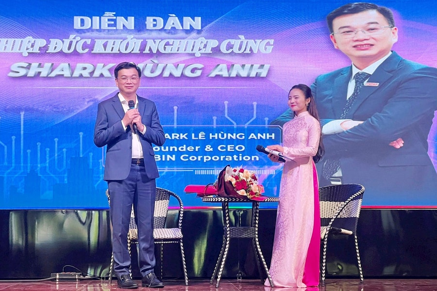 Shark Lê Hùng Anh chia sẻ kinh nghiệm khởi nghiệp với phụ nữ Hiệp Đức