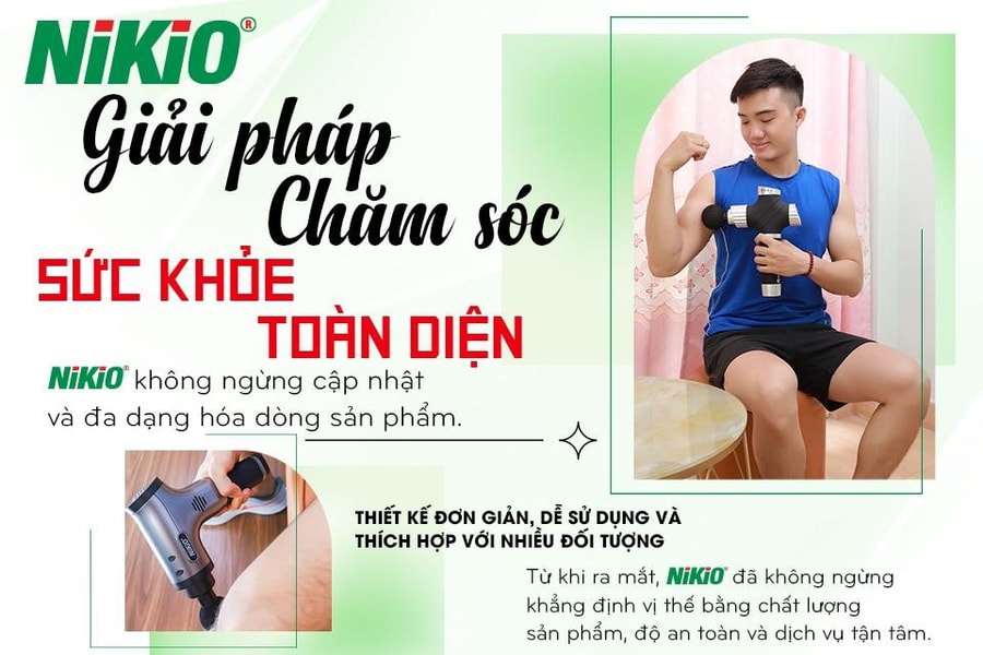 Nikio - thương hiệu máy massage uy tín