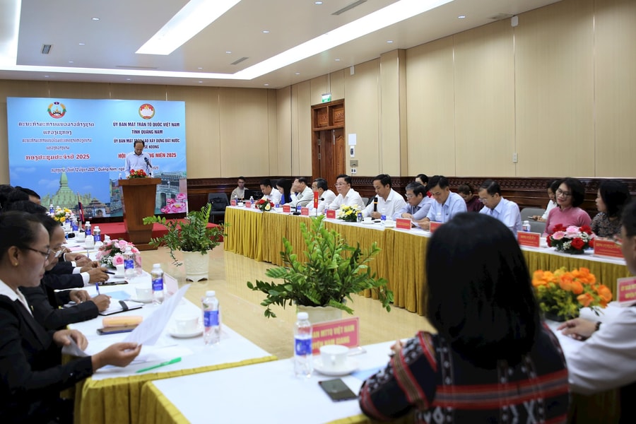 Thúc đẩy hợp tác, hữu nghị và phát triển toàn diện giữa Mặt trận Quảng Nam - Sê Kông