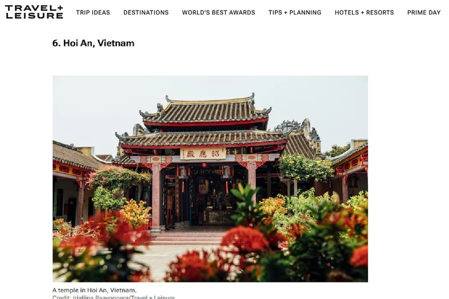 Hoi An: One of the world’s best cities 2025 by Travel + Leisure