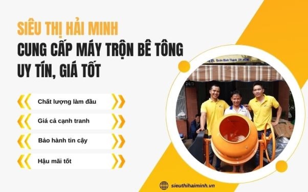 Máy trộn bê tông - Giải pháp cho ngành xây dựng công trình