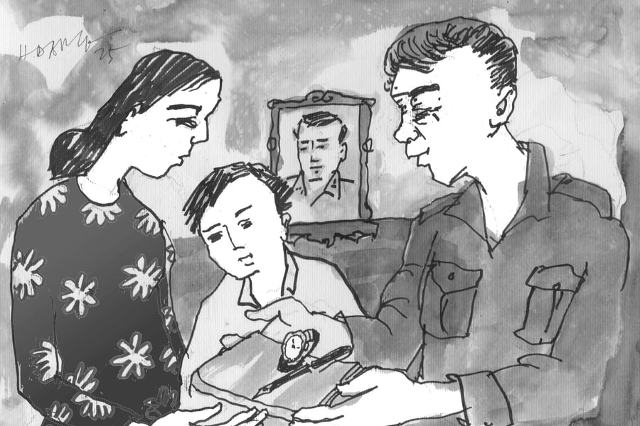 Con của hai người lính…