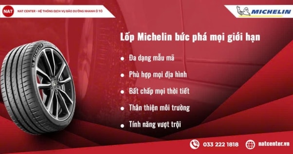 Đánh giá lốp Michelin qua các công nghệ tích hợp từ NAT Center