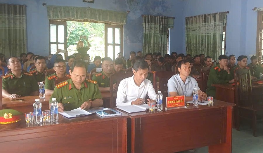 Công an xã Nam Giang mở đợt cao điểm tấn công, trấn áp tội phạm